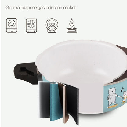 1-4 People Gas Induction Cooker Universal Micro Pressure Cooker Explosion-Proof Mini Pressure Cooker Cartoon Design Household