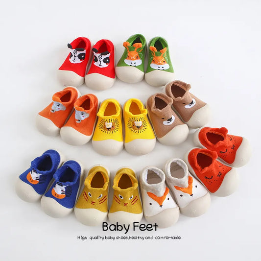 Baby sock Shoes Anti-slip Spring Cartoon animal Shoes Baby Girl baby boy Soft Rubber Sole shoes