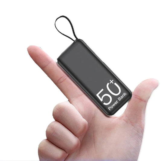 5000mAh Mini Emergency Power Bank Pocket Fast Charging Charger Large Capacity Portable Mobile Power Banks for Apple Type C