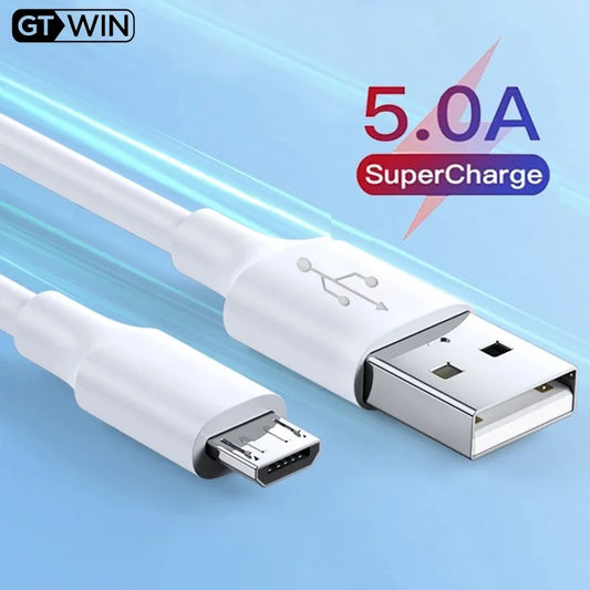 Micro USB Cable 5A Fast Charging Wire Mobile Phone Micro USB Cable For Xiaomi redmi Samsung Andriod USB Type C Data Cable Cord