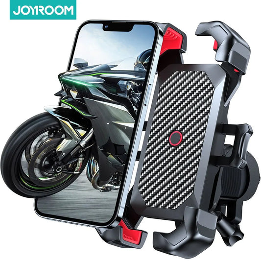 Joyroom Phone Holder Bike 360° View Universal Bicycle Phone Holder for 4.7-7 Inch Mobile Phone Stand Shockproof Bracket GPS Clip